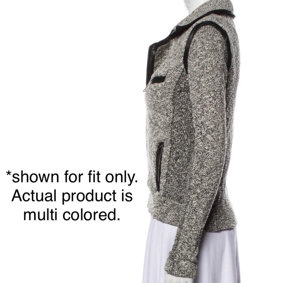 Rag & Bone “Hart” Tweed Multi-Colored Moto Jacket - Picture 4 of 13